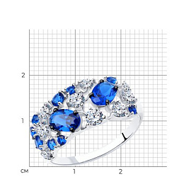 Кольцо SOKOLOV - Серебро 925, Фианит (арт. 94012300)