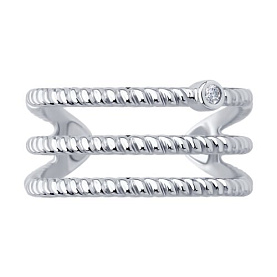 Кольцо SOKOLOV - Серебро 925, Фианит (арт. 94014410)