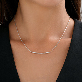 Колье SOKOLOV - Серебро 925, Фианит (арт. 94071221)