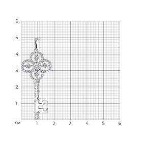Подвеска Diamant - Серебро 925, Фианит (арт. 94-130-01015-1)