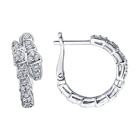 Серьги SOKOLOV - Серебро 925, Фианит (арт. 94027648-91)