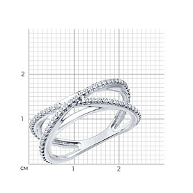 Кольцо SOKOLOV - Серебро 925, Фианит (арт. 94013719)