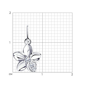 Подвеска Diamant - Серебро 925, Фианит (арт. 94-130-01636-1)