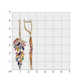 Серьги SOKOLOV - Серебро 925, Фианит (арт. 93022424)