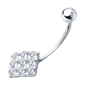 Пирсинг SOKOLOV - Серебро 925, Фианит (арт. 94060013)