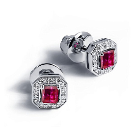 Серьги Platinum Lab. - Платина 950 (арт. ПС-277Р-01)