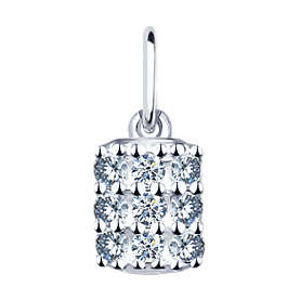 Подвеска SOKOLOV - Серебро 925, Фианит (арт. 94031346)