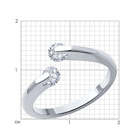 Кольцо SOKOLOV - Серебро 925, Фианит (арт. 94014194)