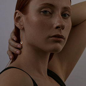 Серьги SOKOLOV - Серебро 925, Фианит (арт. 93021046)