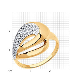 Кольцо Diamant - Серебро 925, Фианит (арт. 93-110-00691-1)