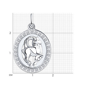 Подвеска Diamant - Серебро 925, Фианит (арт. 94-130-00153-1)