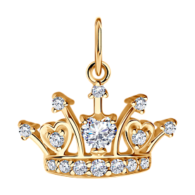 Подвеска SOKOLOV - Серебро 925, Фианит (арт. 93030198)