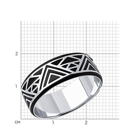 Кольцо Diamant - Серебро 925, Эмаль (арт. 94-110-01843-1)