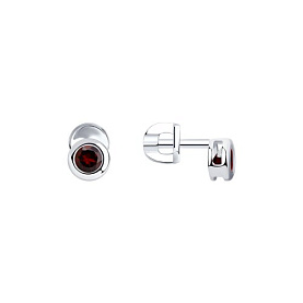 Серьги SOKOLOV - Серебро 925, Гранат (арт. 92021083)