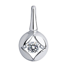 Подвеска Diamant - Серебро 925, Фианит (арт. 94-130-01729-1)