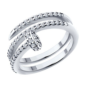 Кольцо Diamant - Серебро 925, Фианит (арт. 94-110-02048-1)