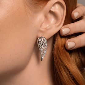 Серьги SOKOLOV - Серебро 925, Фианит (арт. 94026635)