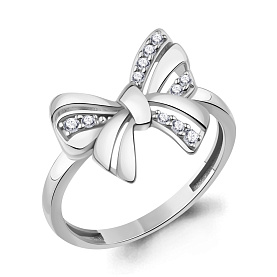 Кольцо Аквамарин - Серебро 925, Фианит (арт. 600890А.5)