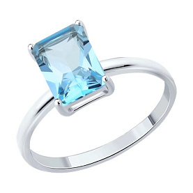 Кольцо SOKOLOV - Серебро 925, Топаз (арт. 92014651)