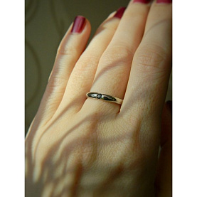 Кольцо Галатея - Серебро 925, Фианит (арт. 2873.2)