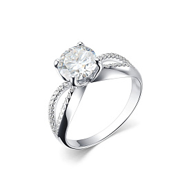 Кольцо Дар - Серебро 925, Синтетический муассанит, Фианит (арт. К-5141рс1612800)