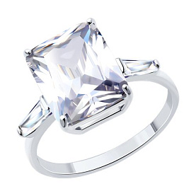 Кольцо SOKOLOV - Серебро 925, Фианит (арт. 94014052)