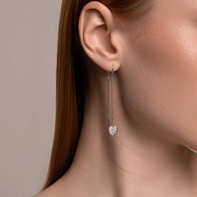Серьги SOKOLOV - Серебро 925, Фианит (арт. 94026483)