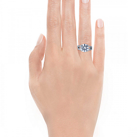 Кольцо Platinum Lab. - Платина 950, Бриллиант (арт. ПК-035-01)