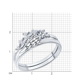 Кольцо SOKOLOV - Серебро 925, Фианит (арт. 94013804)