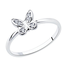 Кольцо SOKOLOV - Серебро 925, Фианит (арт. 94013372)