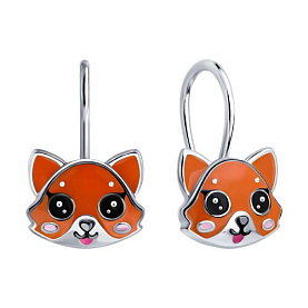 Серьги Diamant - Серебро 925, Эмаль (арт. 94-120-00101-1)