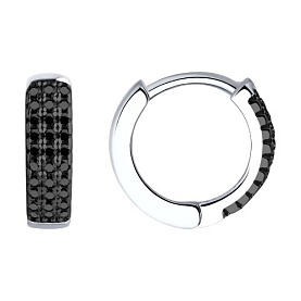 Серьги SOKOLOV - Серебро 925, Фианит (арт. 94026280-91)