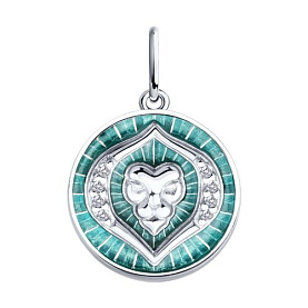 Подвеска Diamant - Серебро 925, Фианит, Эмаль (арт. 94-130-02355-1)