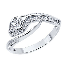 Кольцо SOKOLOV - Серебро 925, Фианит (арт. 94013873)