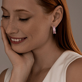 Серьги SOKOLOV - Серебро 925, Фианит (арт. 94025317)