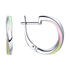 Серьги SOKOLOV - Серебро 925, Эмаль (арт. 94023309)