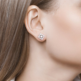 Серьги SOKOLOV - Серебро 925, Фианит (арт. 94021969)