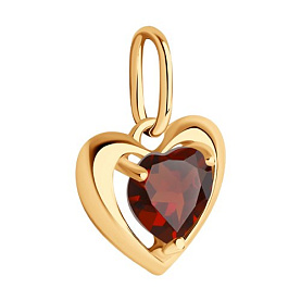 Подвеска SOKOLOV - Золото 585, Гранат (арт. 731492)