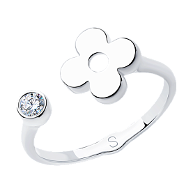 Кольцо SOKOLOV - Серебро 925, Фианит (арт. 94012943)