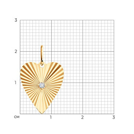 Подвеска Diamant - Золото 585, Фианит (арт. 51-130-02909-1)