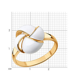 Кольцо Diamant - Серебро 925, Эмаль (арт. 93-110-01656-1)