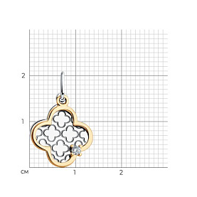 Подвеска Diamant - Серебро 925, Фианит (арт. 94-130-02101-2)