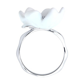 Кольцо SOKOLOV - Серебро 925, Фианит, Эмаль (арт. 94014401)