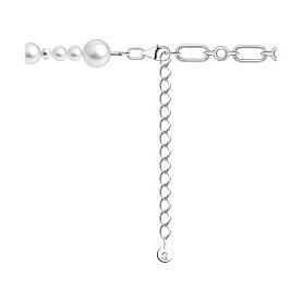 Колье SOKOLOV - Серебро 925, Жемчуг имитация, Жемчуг синтетический (арт. 92070129)