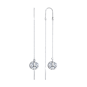 Серьги SOKOLOV - Серебро 925, Фианит (арт. 94023597)
