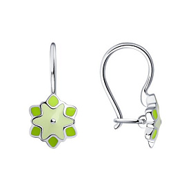 Серьги Diamant - Серебро 925, Эмаль (арт. 94-120-01531-1)