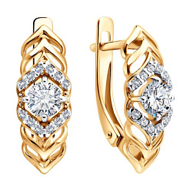 Серьги SOKOLOV - Серебро 925, Фианит (арт. 93022535)