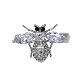 Брошь Фиделис - Сталь, Фианит (арт. XZ220827002-Rd)