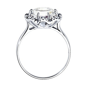 Кольцо SOKOLOV - Серебро 925, Горный хрусталь, Фианит (арт. 92011206)