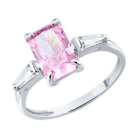 Кольцо SOKOLOV - Серебро 925, Фианит (арт. 94014867)